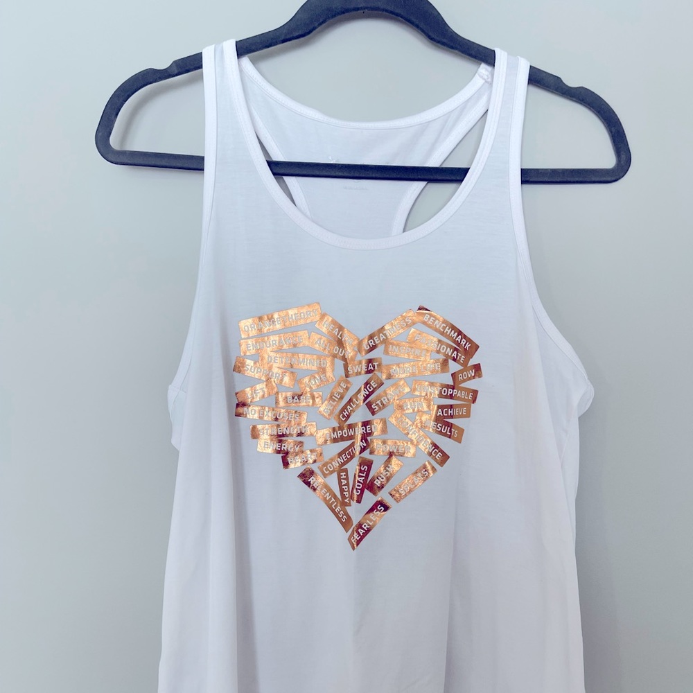 Orangetheory heart workout tank top - size M